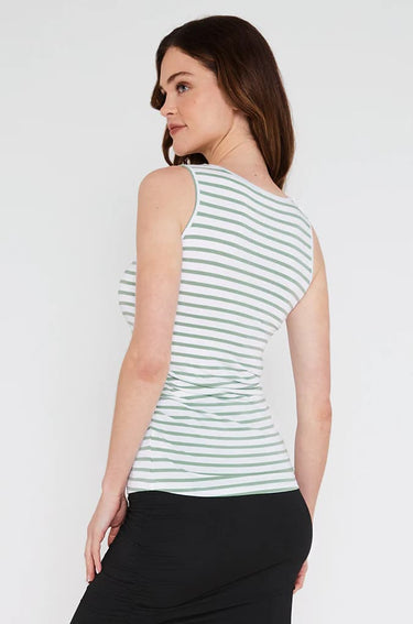Organic Bamboo Ruched Maternity Singlet